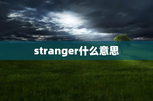 stranger什么意思
