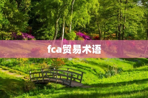 fca贸易术语