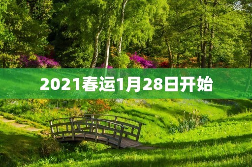 2021春运1月28日开始