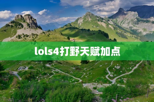 lols4打野天赋加点