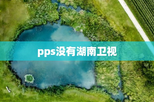 pps没有湖南卫视