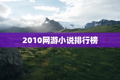 2010网游小说排行榜