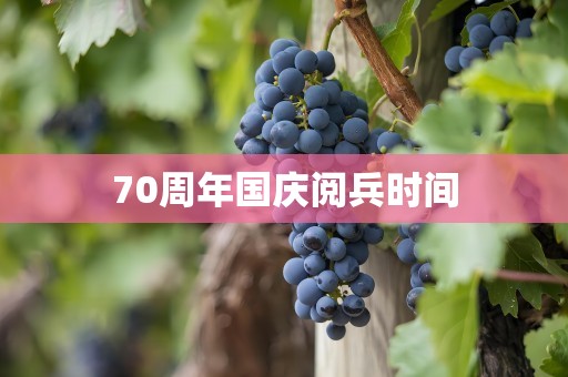 70周年国庆阅兵时间