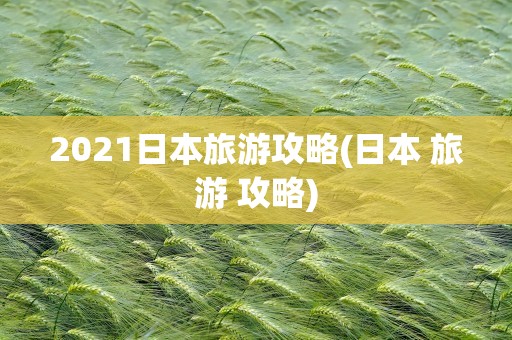 2021日本旅游攻略(日本 旅游 攻略)
