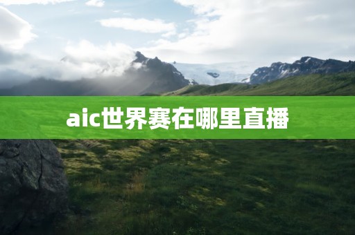 aic世界赛在哪里直播