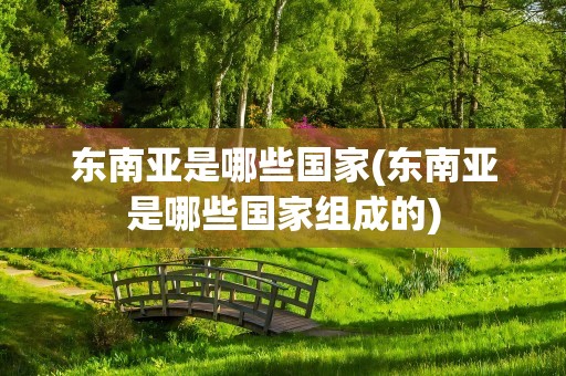 东南亚是哪些国家(东南亚是哪些国家组成的)