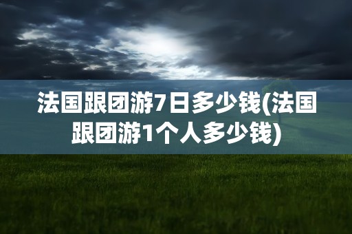 法国跟团游7日多少钱(法国跟团游1个人多少钱)