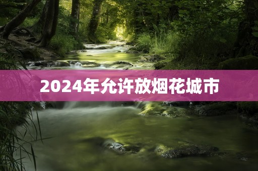 2024年允许放烟花城市