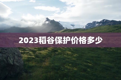 2023稻谷保护价格多少