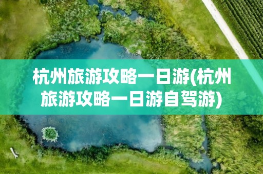 杭州旅游攻略一日游(杭州旅游攻略一日游自驾游)