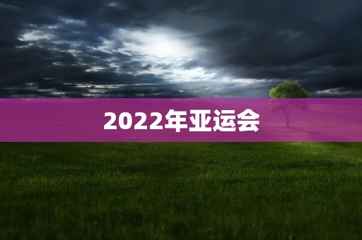 2022年亚运会