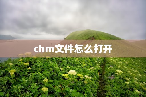 chm文件怎么打开