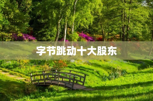 字节跳动十大股东