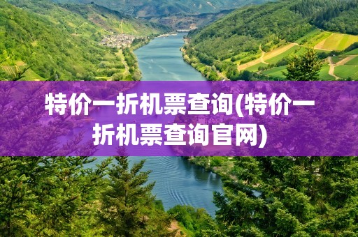 特价一折机票查询(特价一折机票查询官网)