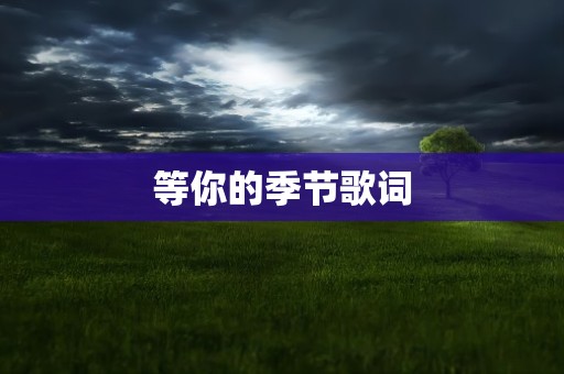 等你的季节歌词