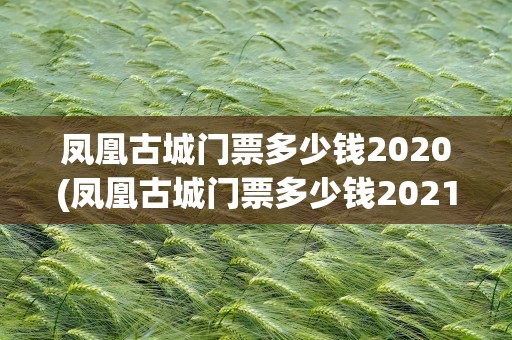 凤凰古城门票多少钱2020(凤凰古城门票多少钱2021)