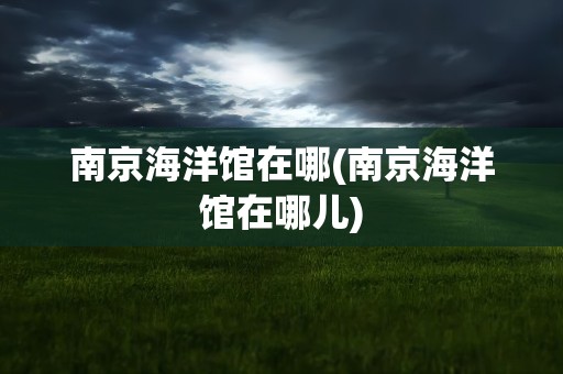 南京海洋馆在哪(南京海洋馆在哪儿)