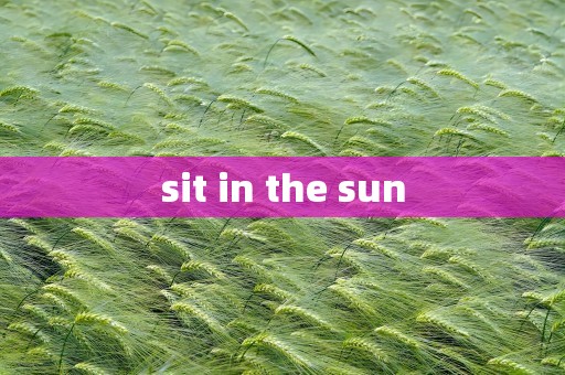 sit in the sun
