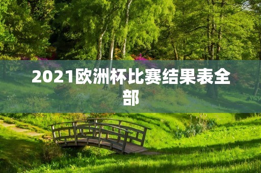 2021欧洲杯比赛结果表全部