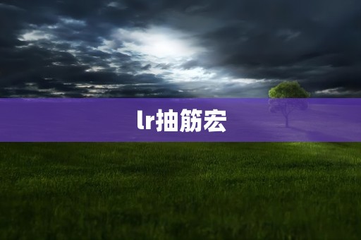 lr抽筋宏