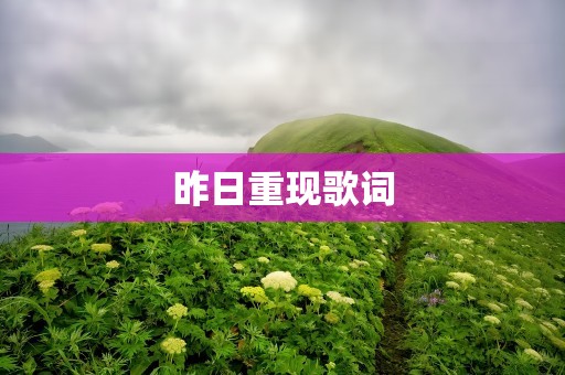 昨日重现歌词