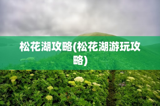 松花湖攻略(松花湖游玩攻略)