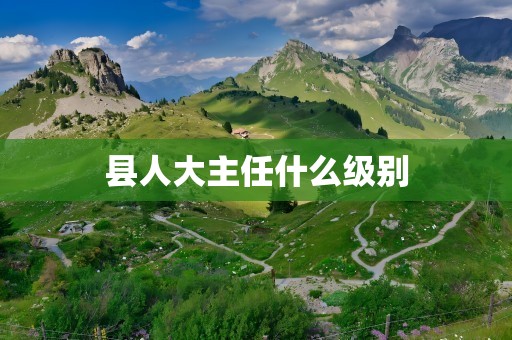 县人大主任什么级别