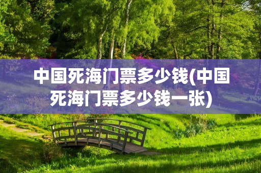 中国死海门票多少钱(中国死海门票多少钱一张)