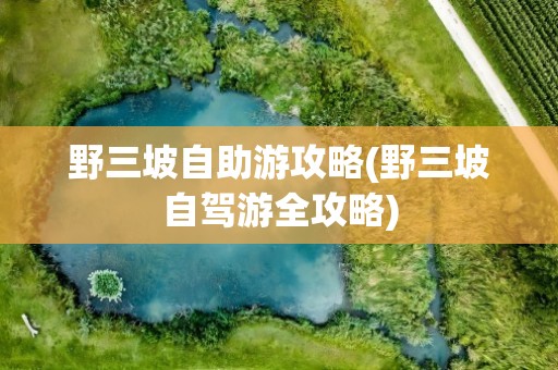 野三坡自助游攻略(野三坡自驾游全攻略)