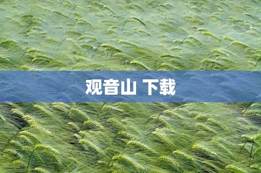 观音山 下载
