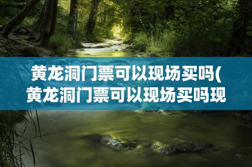 黄龙洞门票可以现场买吗(黄龙洞门票可以现场买吗现在)