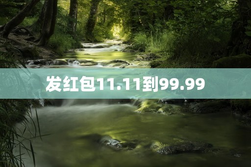发红包11.11到99.99