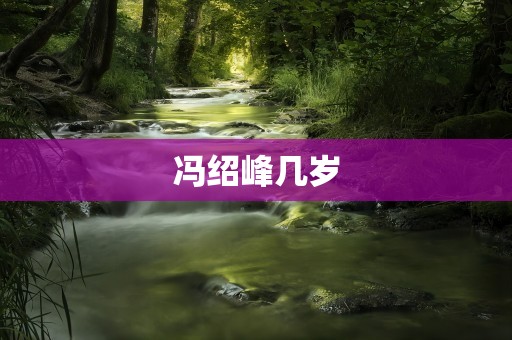 冯绍峰几岁