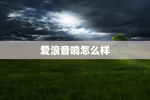 爱浪音响怎么样