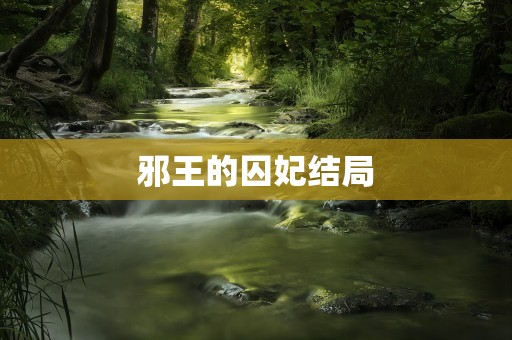 邪王的囚妃结局