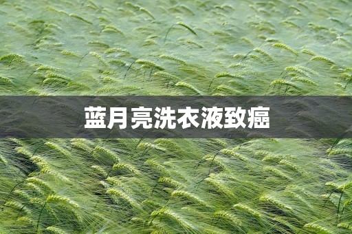 蓝月亮洗衣液致癌