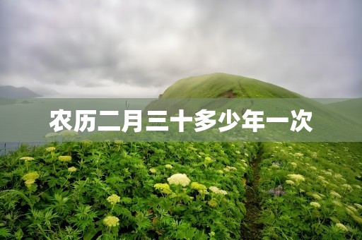 农历二月三十多少年一次