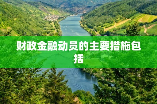 财政金融动员的主要措施包括
