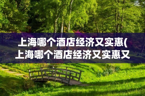 上海哪个酒店经济又实惠(上海哪个酒店经济又实惠又好)
