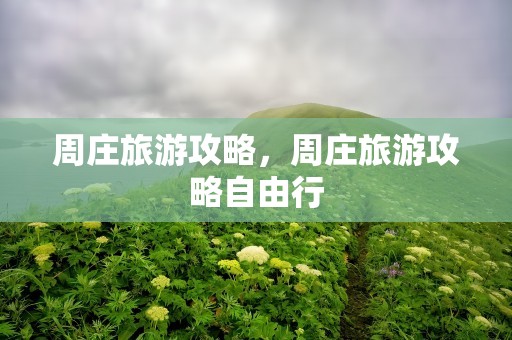 周庄旅游攻略，周庄旅游攻略自由行