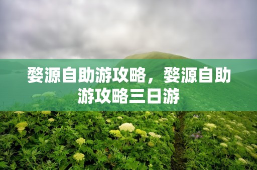 婺源自助游攻略，婺源自助游攻略三日游