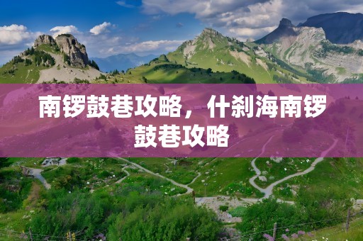 南锣鼓巷攻略，什刹海南锣鼓巷攻略