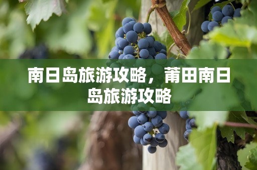 南日岛旅游攻略，莆田南日岛旅游攻略