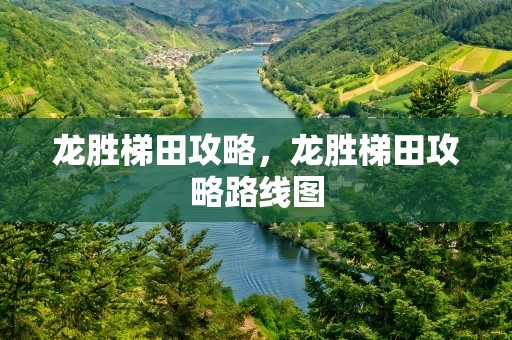 龙胜梯田攻略，龙胜梯田攻略路线图