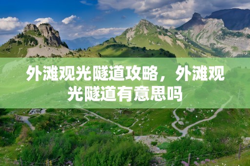 外滩观光隧道攻略，外滩观光隧道有意思吗