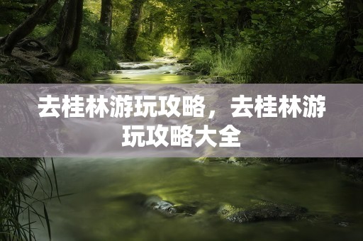 去桂林游玩攻略，去桂林游玩攻略大全