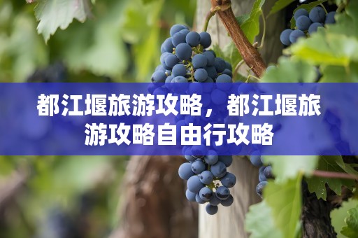 都江堰旅游攻略，都江堰旅游攻略自由行攻略