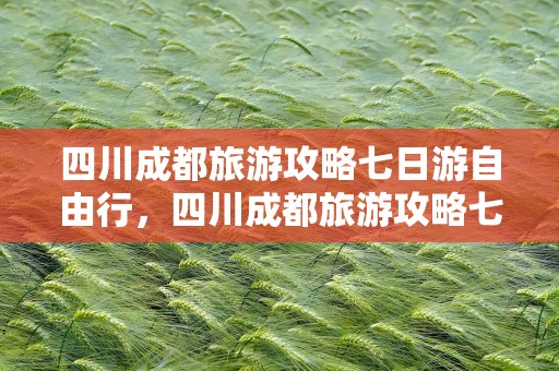 四川成都旅游攻略七日游自由行，四川成都旅游攻略七日游自由行多少钱