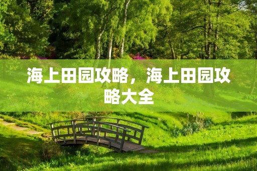 海上田园攻略，海上田园攻略大全