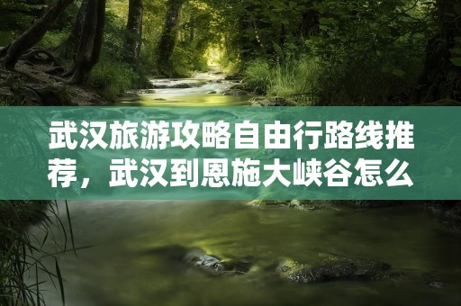 武汉旅游攻略自由行路线推荐，武汉到恩施大峡谷怎么去最方便